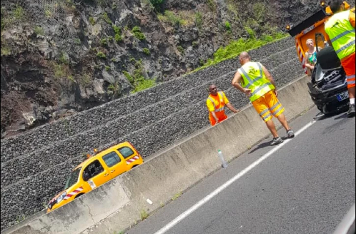 Accident sur la route du littoral