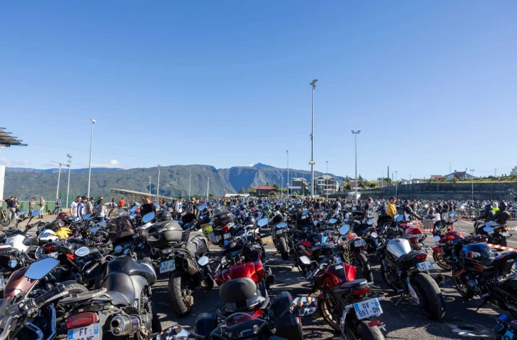 Le Tampon : rassemblement des motards