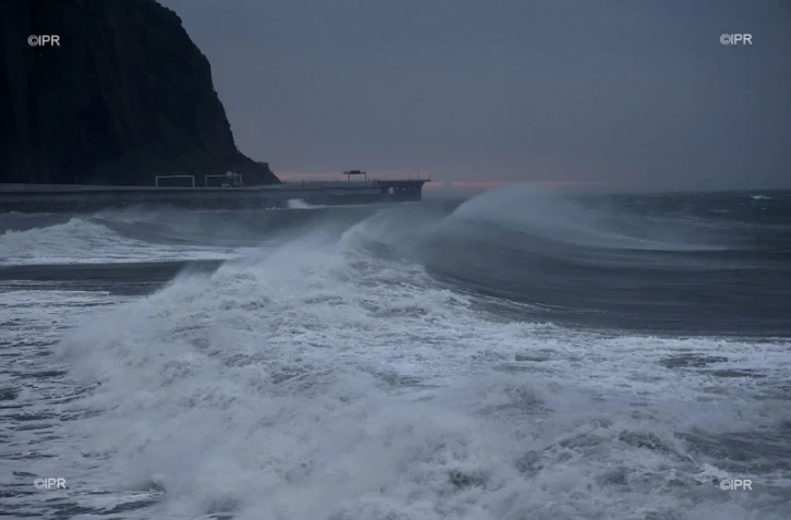 route du littoral saint-denis barachois Emnati cyclone dimanche 20 février 2022 saint benoit