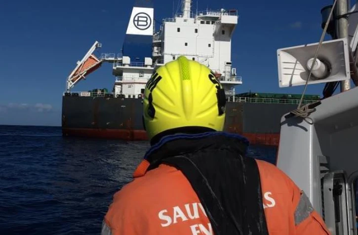 La SNSM de Sainte-Marie procédait à l\'évacuation d\'un marin philippin.