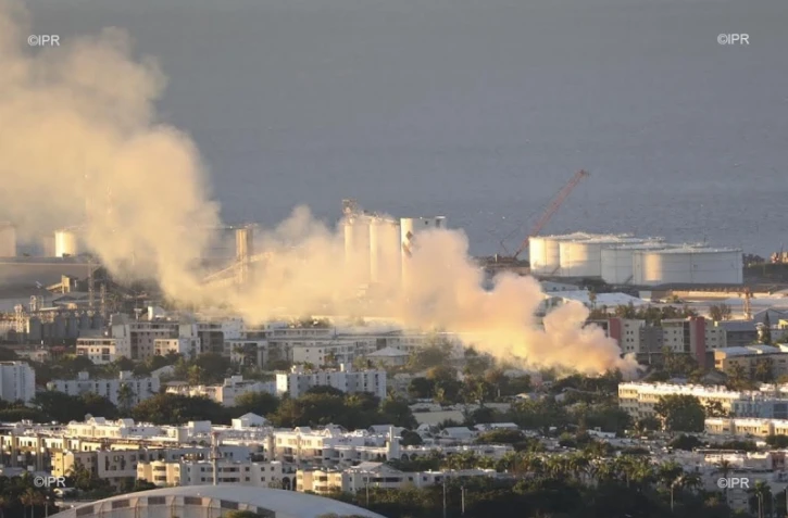Feu, incendie, butte citronnelle, Le Port