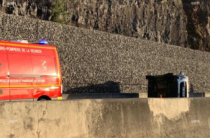 Accident sur la route du littoral
