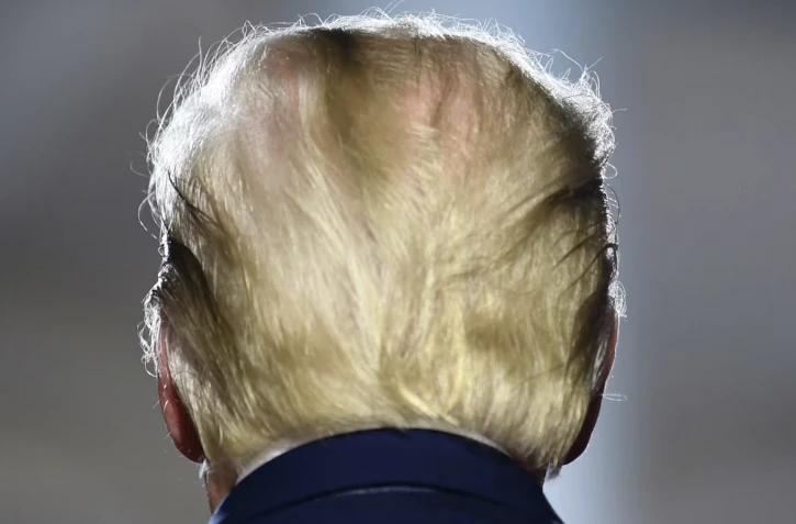 Donald Trump lors de la convention des républicains à Washington, le 27 août 2020. (BRENDAN SMIALOWSKI / AFP)