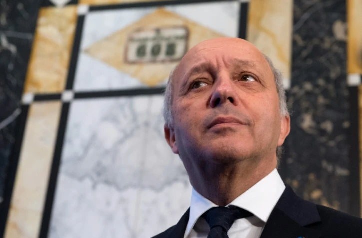 Le ministre des Affaires étrangères Laurent Fabius à Vienne le 14 novembre 2015