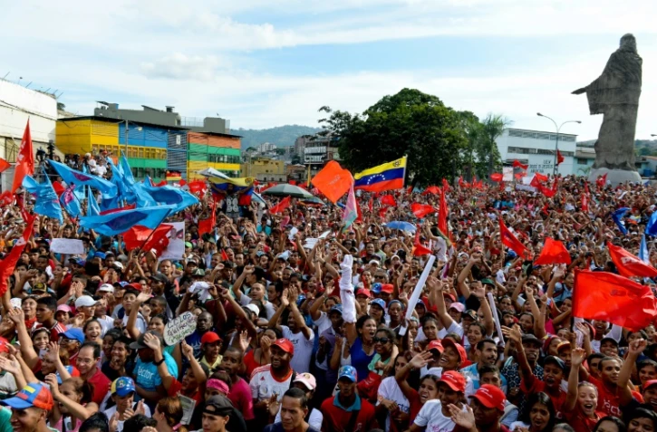 Manifestation pro-gouvernementale à Caracas le 10 octobre 2017  