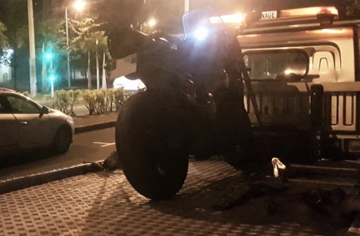 Moto emportée à la fourrière