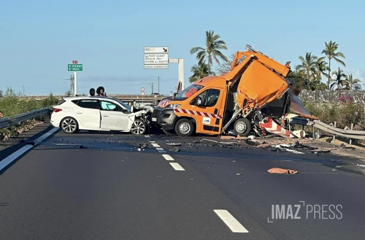 Accident sur la RN1 au Port : la route fermée à la circulation [?]