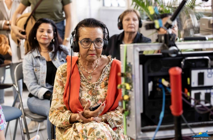  Région : Huguette Bello en visite sur le tournage d’OPJ 