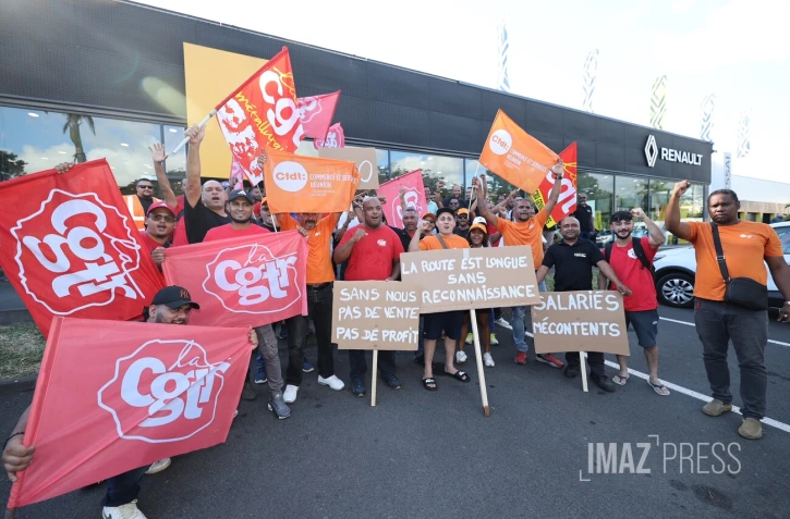 Saint-Denis : les salariés d'Automobiles Réunion en grève illimitée