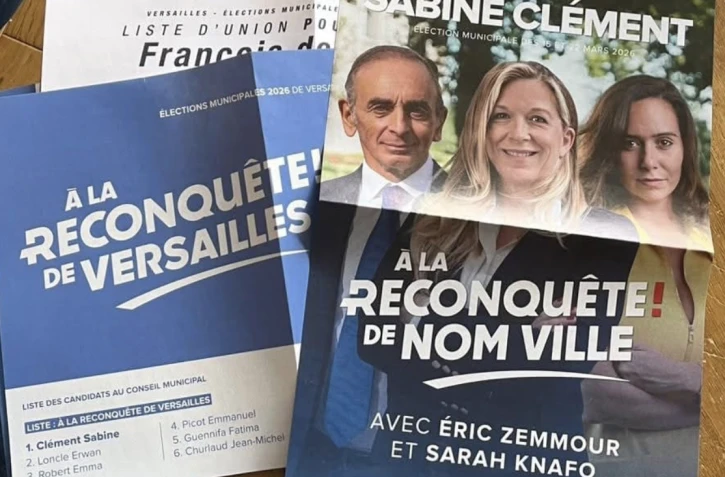 "À la reconquête de Nom Ville" : à Versailles, la liste Reconquête aux municipales oubli le nom de la ville