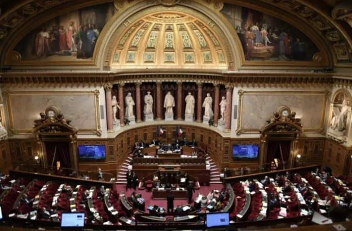 Session au Sénat, le 6 mars 2023 à Paris ( AFP / Alain JOCARD )