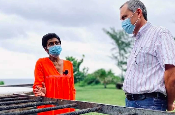 visite d'ericka bareigts à petite ile