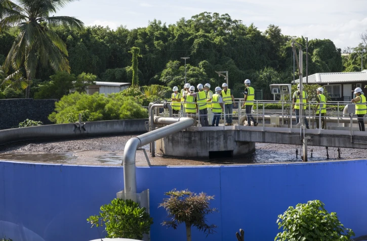 Visite lycéen station épuration St Joseph