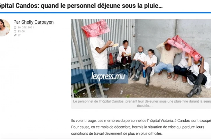 déjeuner personnel santé hôpital hôpital candos maurice noël