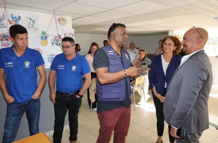 Le sous-préfet à la cohésion sociale en visite à Saint-Pierre 