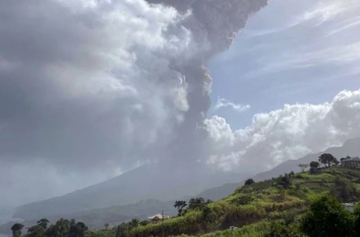 éruption la souffrière saint-vincent
