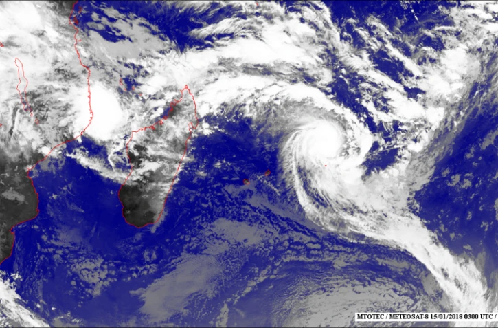 Image satellite Océan Indien (Mtotec)