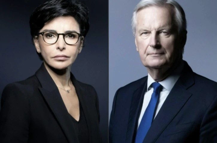 Combinaison d'images créée le 18 juillet 2025 de Rachida Dati, à Paris le 25 novembre 2019 et de Michel Barnier, à Paris le 11 mai 2021 ( AFP / JOEL SAGET )