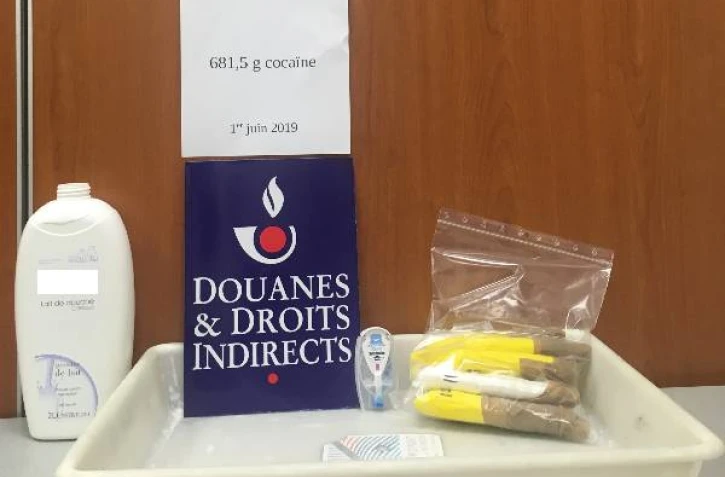 681 grammes de cocaïne saisis dans les bagages d'un voyageur