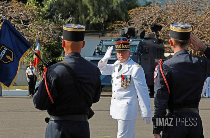 départ du Général Fréderic Labrunye de le gendarmerie de la réunion 