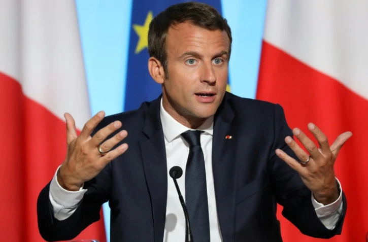 Le président de la République Emmanuel Macron, le 28 août 2017 à l'Elysée