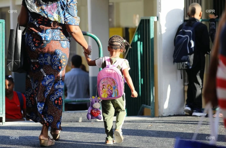 Rentrée scolaire 2018 école élémentaire Eugène Dayot Rivière des Galets, au Port