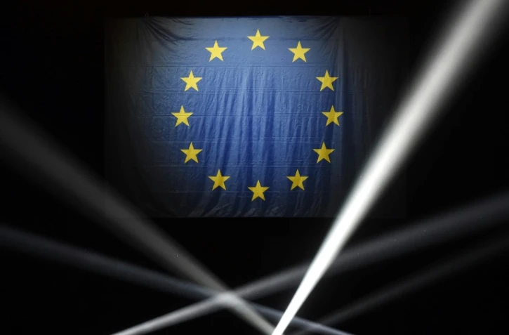 Drapeau européen, photo prise à Strasbourg, le 11 mai 2019