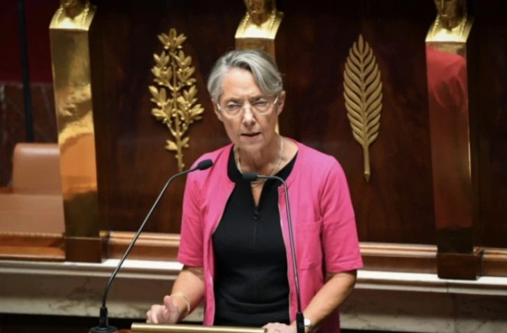 La Première ministre Elisabeth Borne devant l'Assemblée nationale, le 6 juillet 2022 
