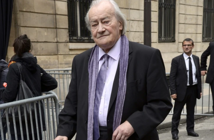 L'ancien ministre et sénateur communiste français Jack Ralite, lors d'une cérémonie en hommage à Pierre Mauroy, à Paris, le 11 juin 2013