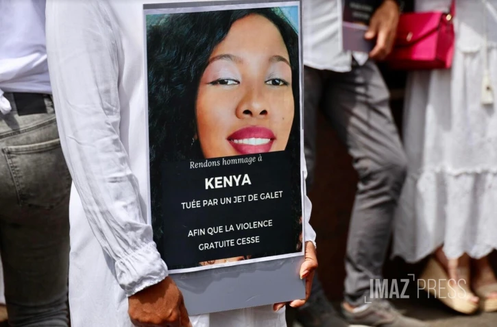 Marche blanche Kenya, tuée par un jet de galet