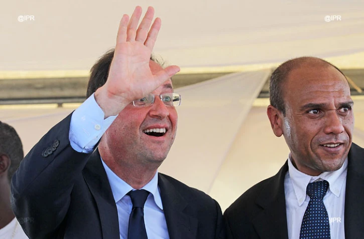 François Hollande et Yvan Dejean 