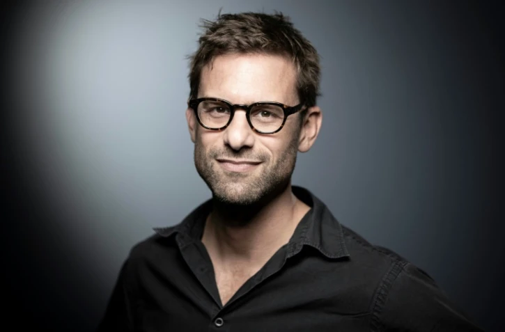 Nicolas Mathieu dans le studio photo de l'Afp Ă Paris, le 19 septembre 2018