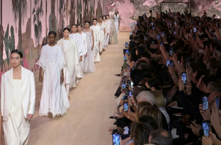 Défilé Dior haute couture à Paris, le 3 juillet 2023