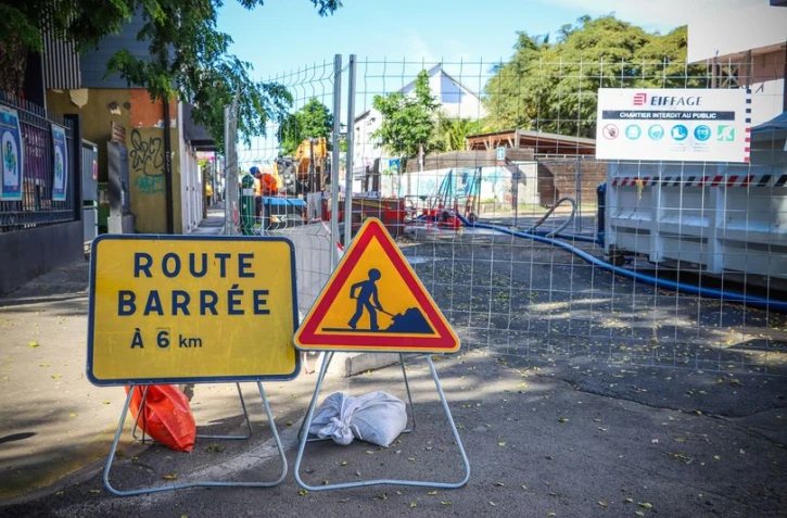 Saint-Leu travaux du réseau d'assainissement