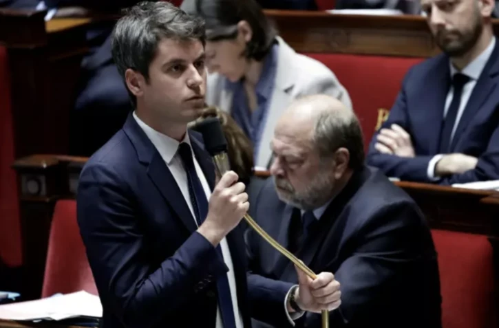 Le Premier ministre Gabriel Attal lors d'une séance de questions au gouvernement à l'Assemblée nationale, à Paris le 9 avril 2024 ( AFP / STEPHANE DE SAKUTIN )