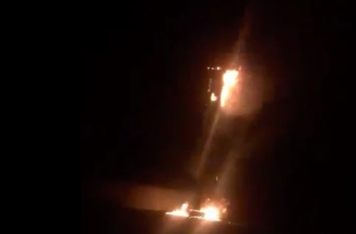 incendie radar tourelle