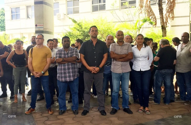 Rassemblement de la police nationale