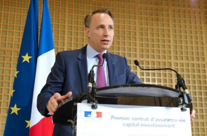 Thomas Buberl au ministère de l'Economie à Paris le 5 juillet 2016