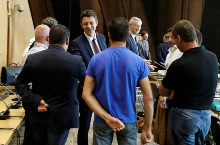 Première réunion à Bercy de l'ensemble des acteurs du dossier de l'équipementier automobile creusois GM&S, en liquidation judiciaire, présidée par le ministre des Finances Bruno Le Maire, le 11 juillet 2017