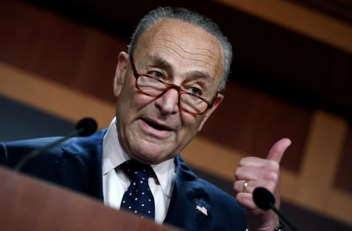 Le chef démocrate du Sénat américain Chuck Schumer le 11 août 2021