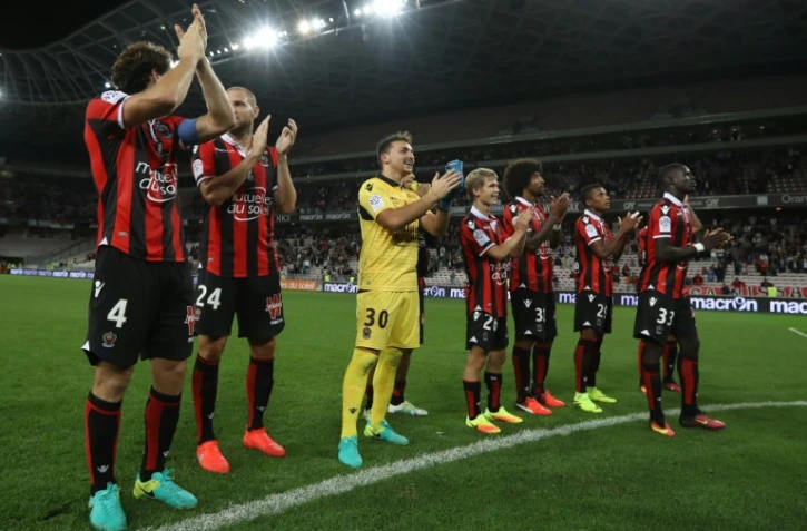 Les Niçois victorieux de Monaco dans le derby azuréen à l'Allianz Riviera, le 21 septembre 2016