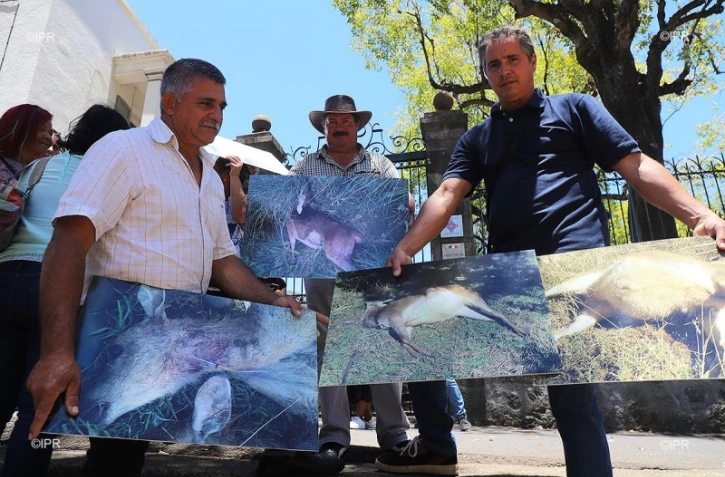 les éleveurs à la préfecture 