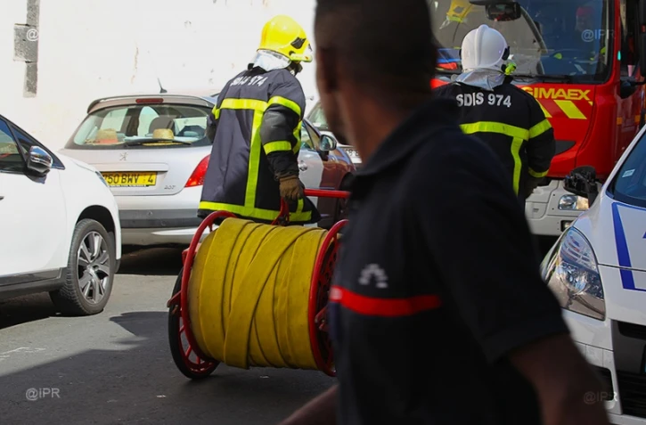 Incendie centre-ville Saint-Denis