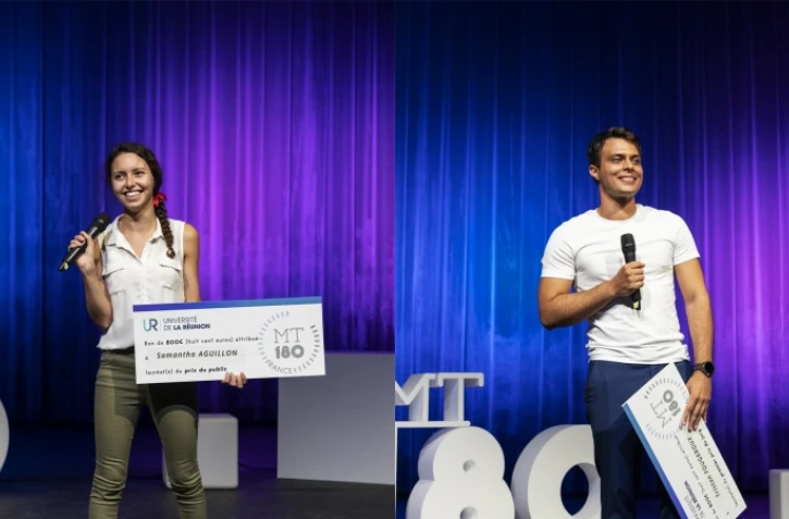 Ma thèse en 180 secondes : Tristan Fougeroux et Samantha Aguillon représenteront La Réunion 