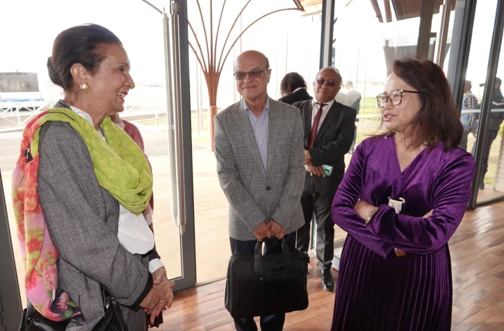 Huguette Bello en visite à Madagascar