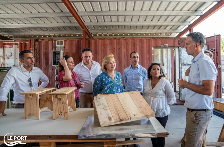 Le Port: le projet de lutte contre le chômage de longue durée présenté lors d'une visite sénatoriale