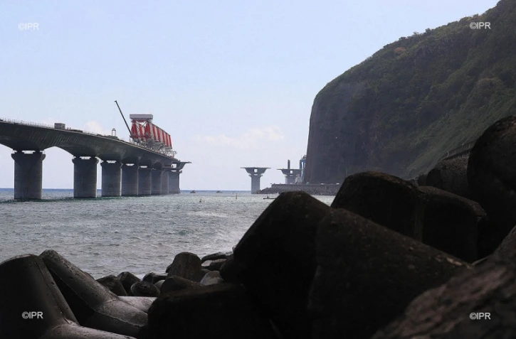 travaux route du littoral