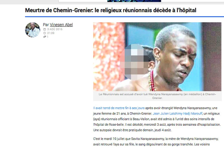 Maurice - Le Réunionnais soupçonné d'avoir étranglé sa compagne est décédé