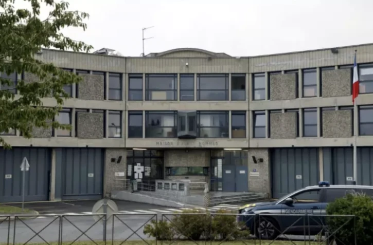 L'entrée de la maison d'arrêt de Fleury-Mérogis, le 15 septembre 2021 dans l'Essonne ( AFP / Ludovic MARIN )
