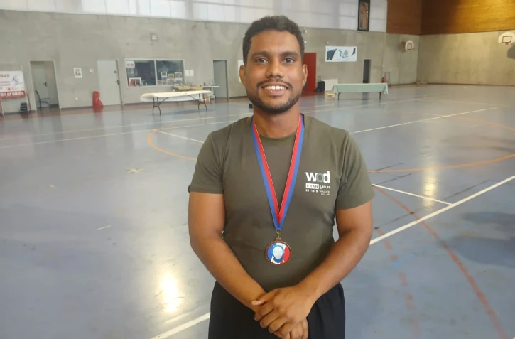 Le Port : Mathieu Leblé sur le podium du Championnat de France de canne de combat